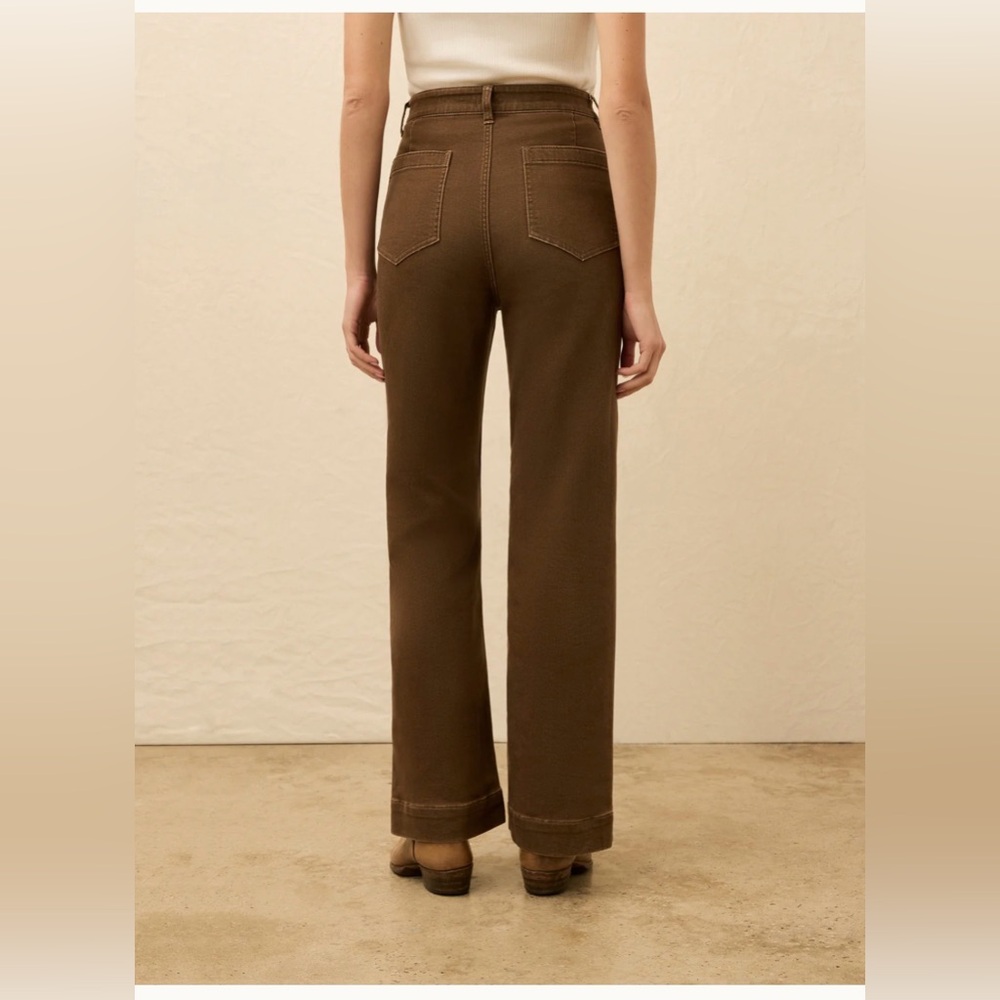 Faherty Stretch Terry Patch Pocket Pant - Walnut- Size 26 - Picture 3 of 12